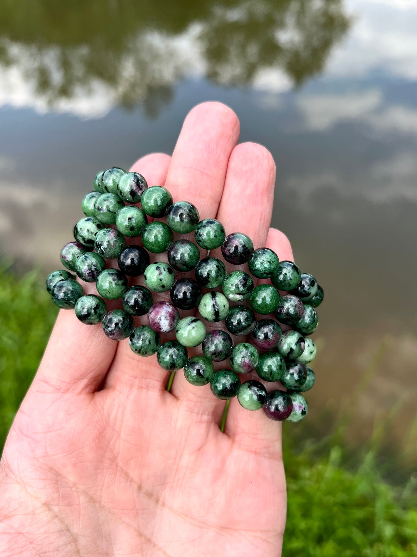 Ruby Zoisite Bracelet 8mm