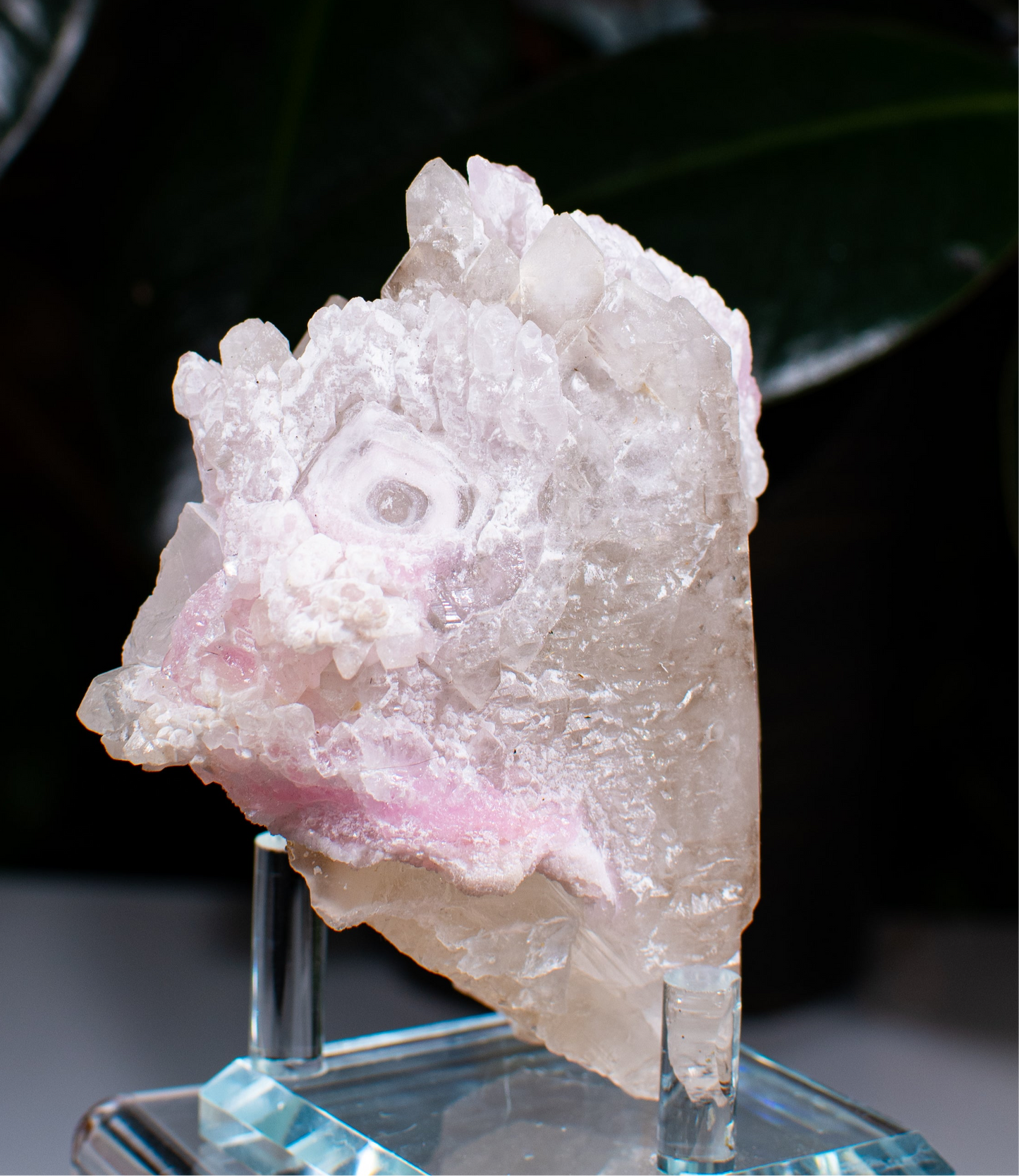 Rose Quartz on Quartz