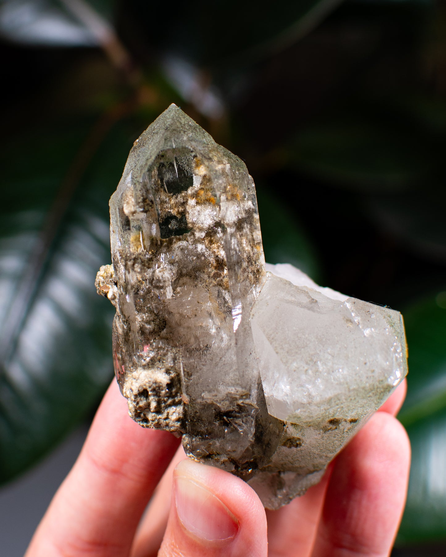 Himalayan Chlorite Quartz Cluster