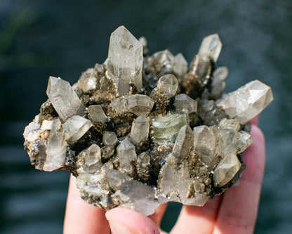 Quartz with Mica & Fluorapatite