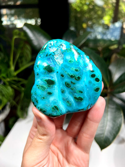 Chrysocolla and Malachite Freeform