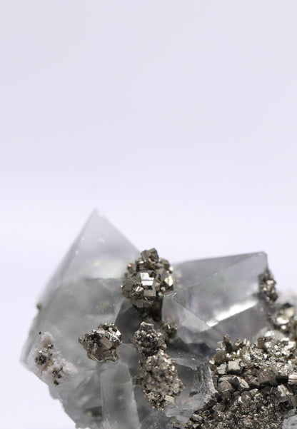 Octahedral Fluorite with Pyrite