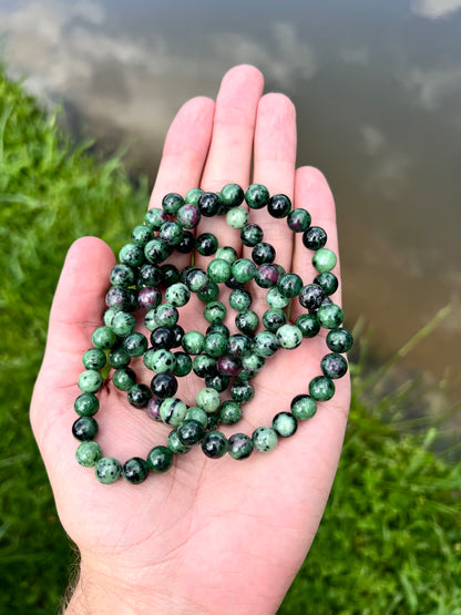 Ruby Zoisite Bracelet 8mm