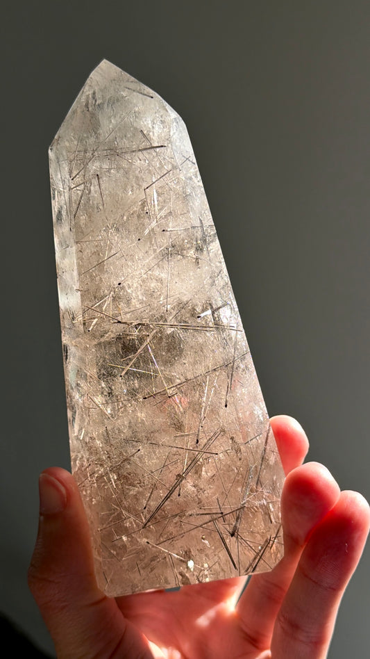 Rutilated Quartz Tower