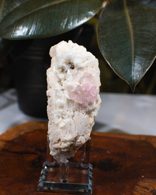 Rose Quartz on Feldspar