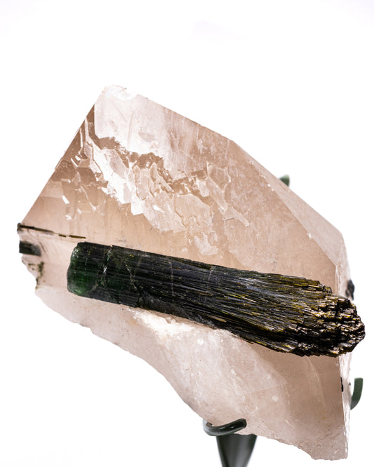 Citrine with Green Tourmaline