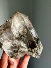 Load image into Gallery viewer, Smoky Quartz with Chlorite - Chamonix-Mont-Blanc, France
