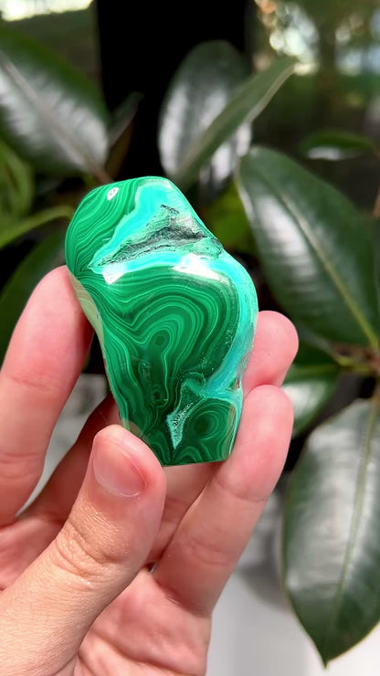 Malachite and Chrysocolla Freeform