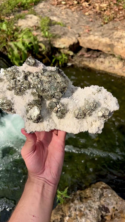 Pyrite on Quartz