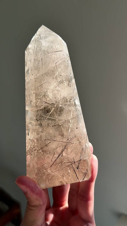 Rutilated Quartz Tower