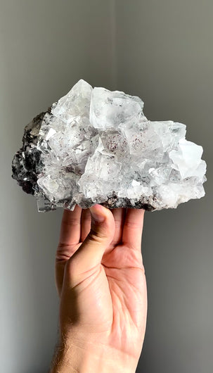 Fluorite with Cinnabar