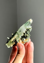 Load and play video in Gallery viewer, Ganesh Himal Chlorite Included Quartz w/ Adularia - Ganesh Himal, Nepal
