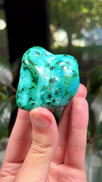 Chrysocolla and Malachite Freeform