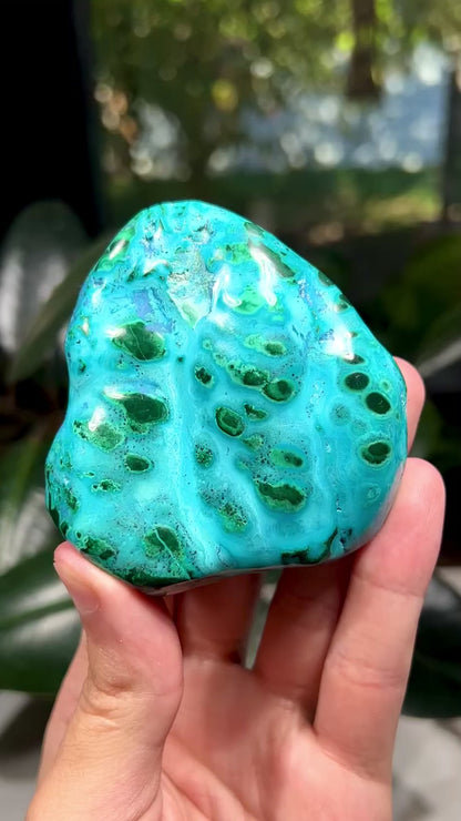 Chrysocolla and Malachite Freeform